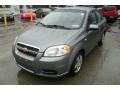 2008 Medium Gray Metallic Chevrolet Aveo LS Sedan  photo #2