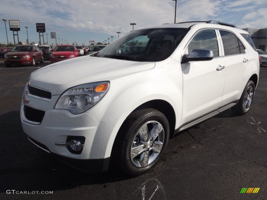 2013 Equinox LTZ - Summit White / Brownstone/Jet Black photo #1