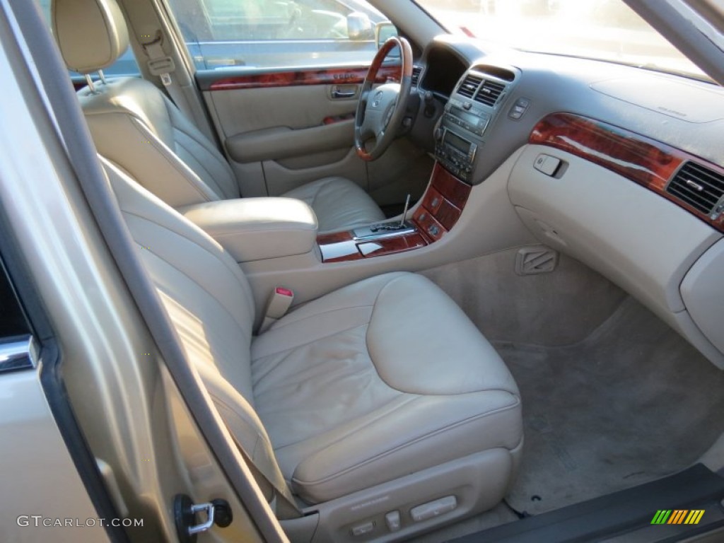 Ivory Interior 2002 Lexus LS 430 Photo #72975408