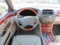 2002 Lexus LS Ivory Interior Dashboard Photo
