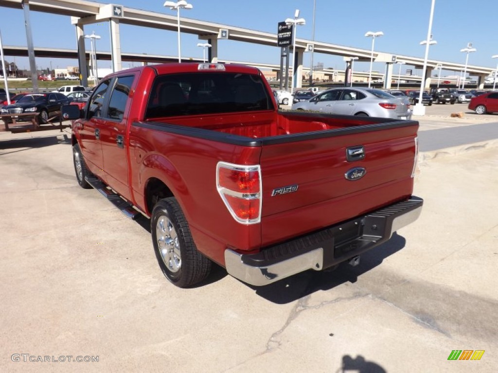 2010 F150 XLT SuperCrew - Red Candy Metallic / Tan photo #3