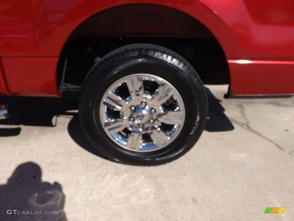 2010 F150 XLT SuperCrew - Red Candy Metallic / Tan photo #20