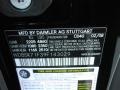 040: Black 2009 Mercedes-Benz SL 550 Roadster Color Code