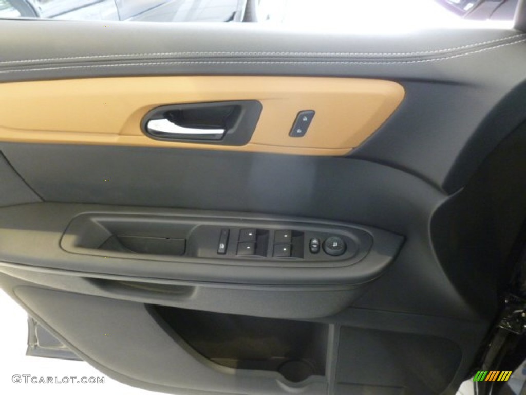2013 Chevrolet Traverse LT AWD Ebony/Mojave Door Panel Photo #72976437
