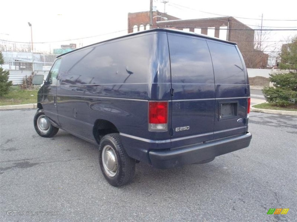 True Blue Metallic 2002 Ford E Series Van E250 Commercial Exterior Photo #72976527