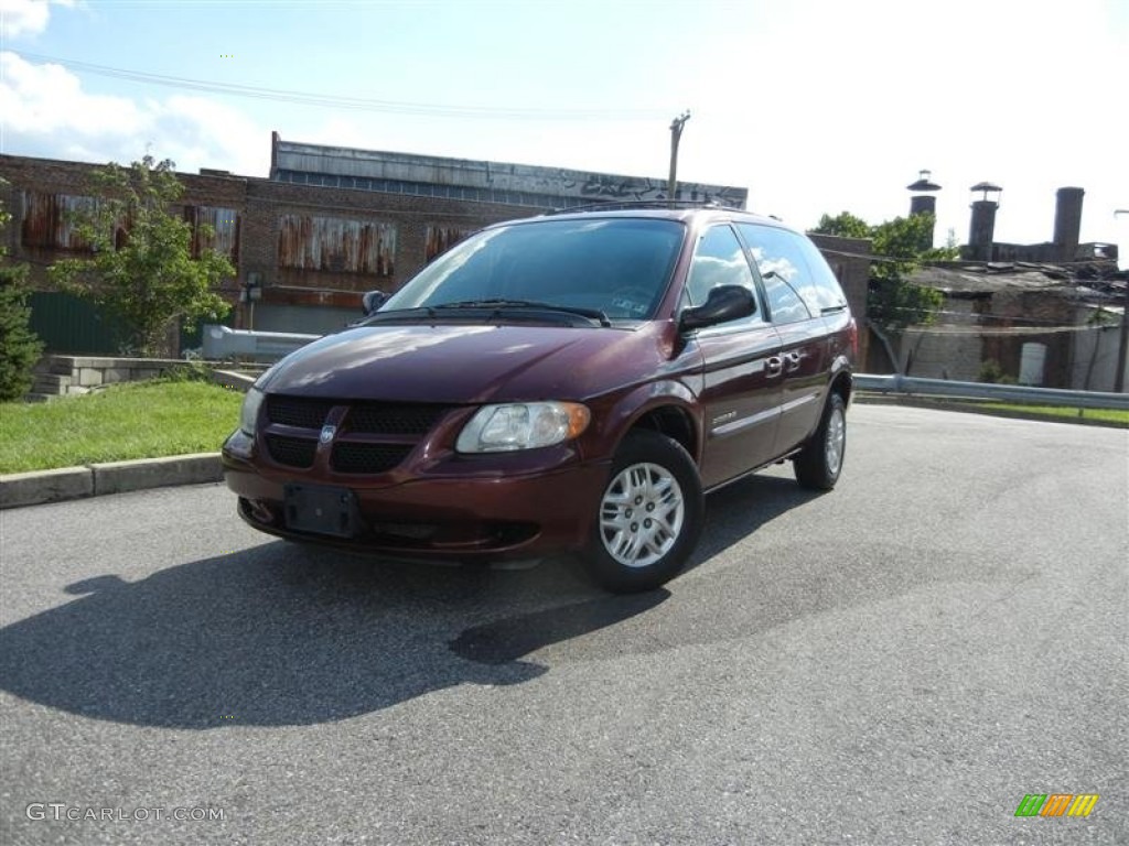 2002 Caravan Sport - Dark Garnet Red Pearl / Sandstone photo #14