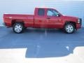 2010 Victory Red Chevrolet Silverado 1500 LT Extended Cab 4x4  photo #2