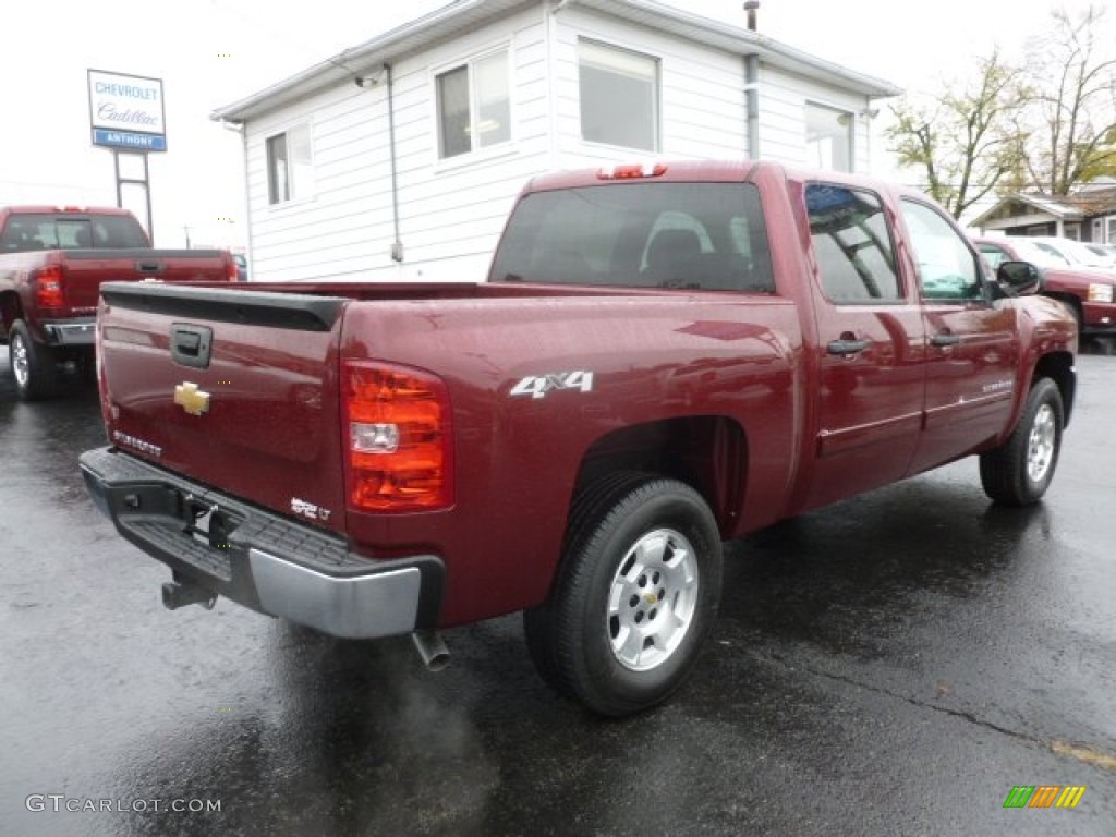 2013 Silverado 1500 LT Crew Cab 4x4 - Deep Ruby Metallic / Ebony photo #7