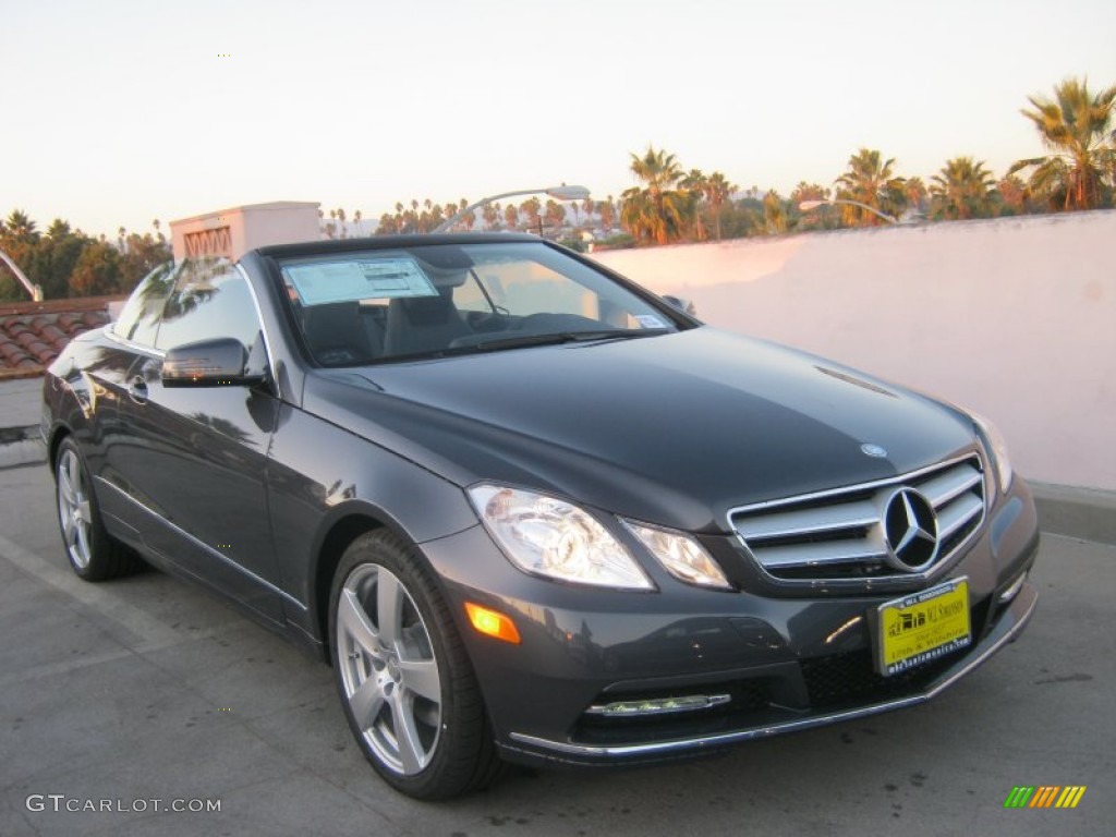 2013 E 350 Cabriolet - Steel Grey Metallic / Black photo #1