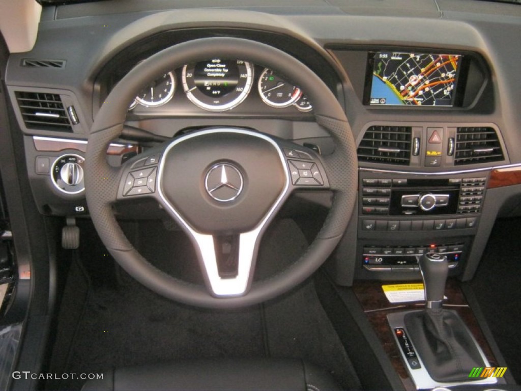 2013 Mercedes-Benz E 350 Cabriolet Black Dashboard Photo #72978058