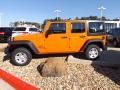 Crush Orange 2013 Jeep Wrangler Unlimited Sport 4x4 Exterior
