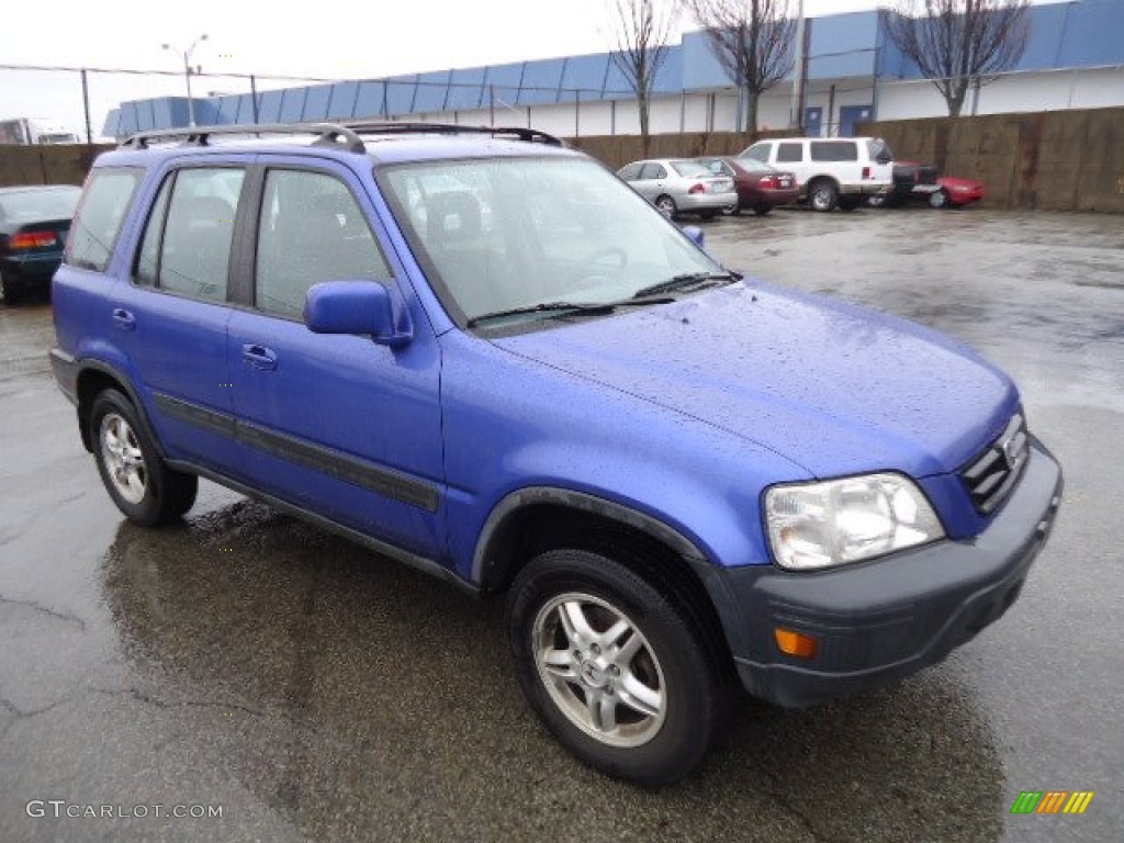 2001 CR-V EX 4WD - Electron Blue Metallic / Dark Gray photo #9