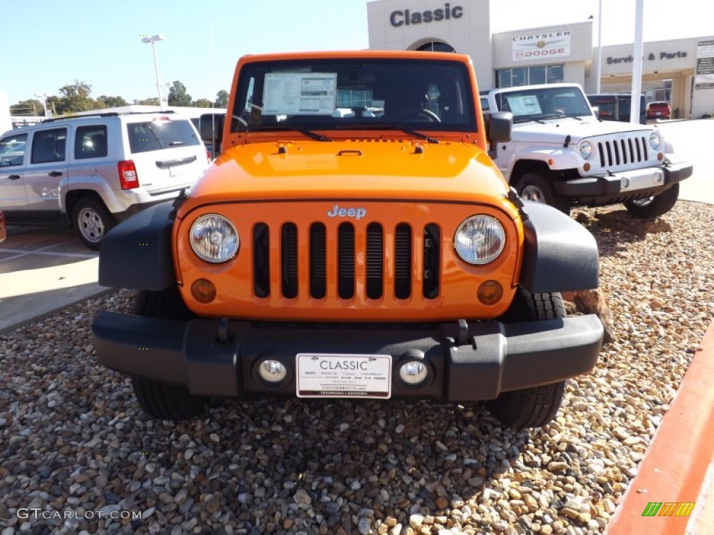 2013 Wrangler Unlimited Sport 4x4 - Crush Orange / Black photo #6