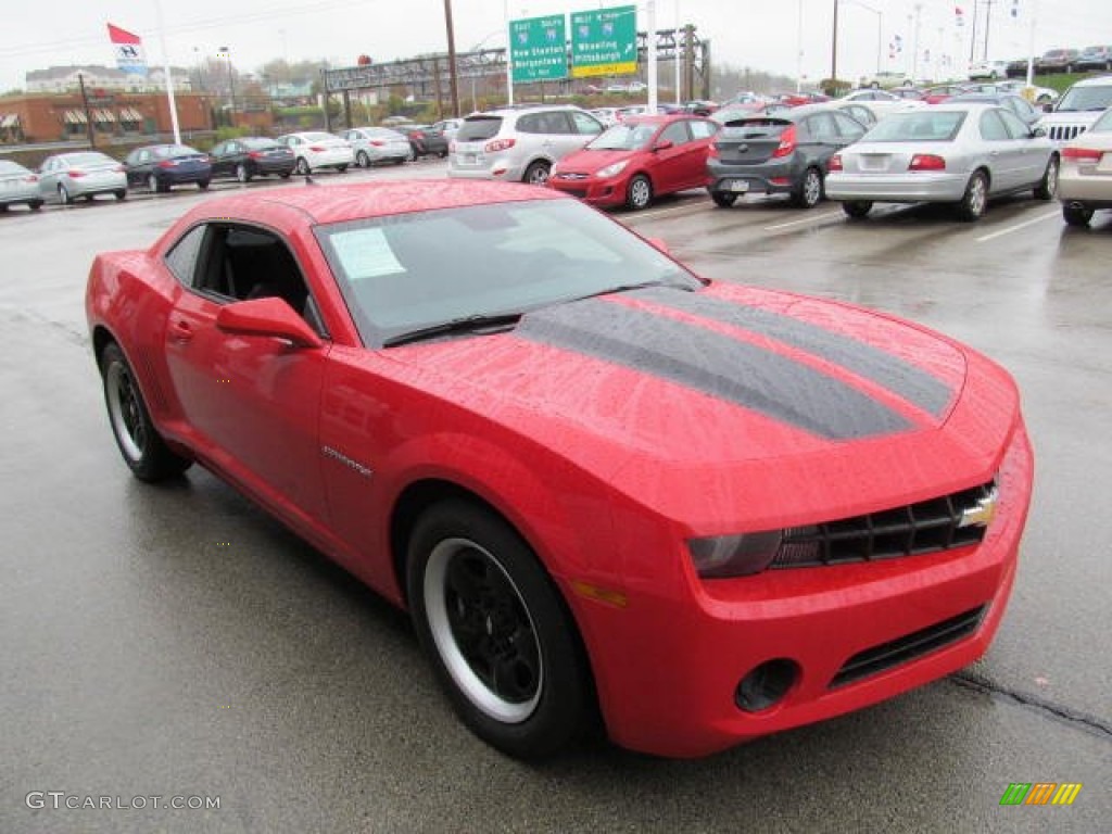 2011 Camaro LS Coupe - Victory Red / Black photo #10