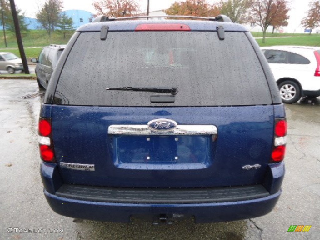 2008 Explorer XLT 4x4 - Dark Blue Pearl Metallic / Black/Stone photo #3