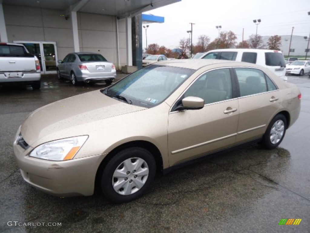 2003 Accord LX Sedan - Desert Mist Metallic / Ivory photo #9