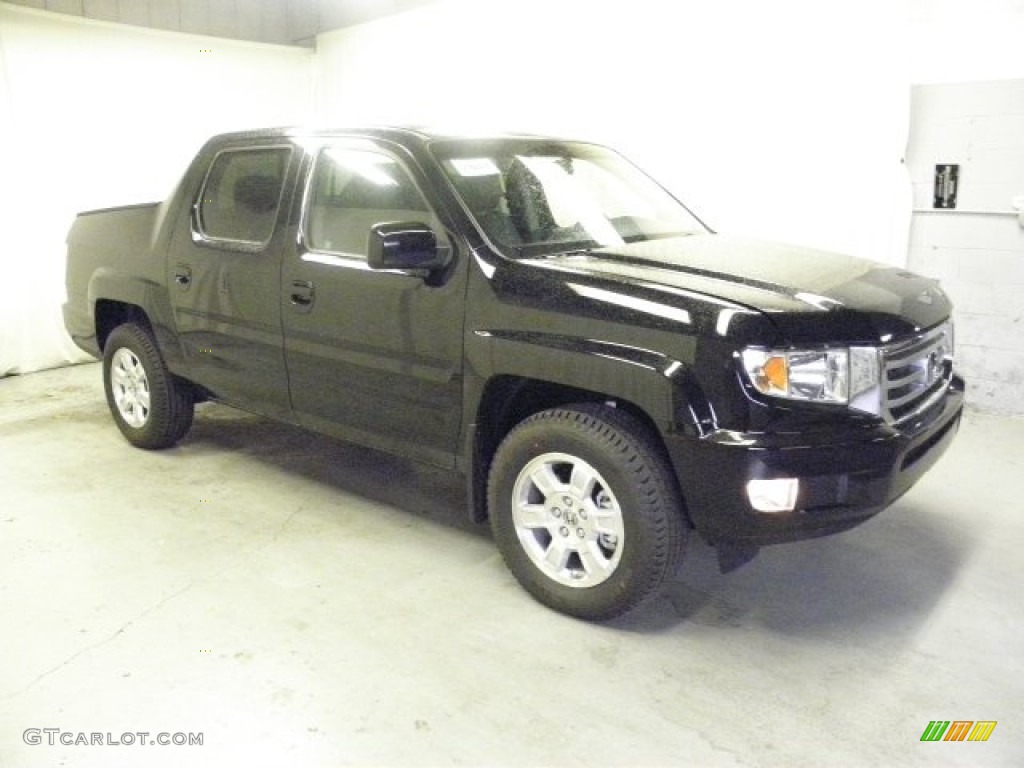 2012 Ridgeline RTS - Crystal Black Pearl / Black photo #1