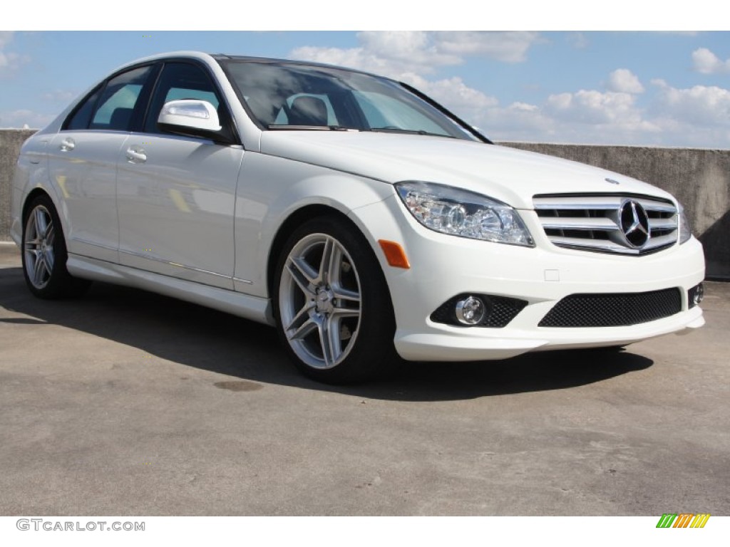 Arctic White 2009 Mercedes-Benz C 300 Sport Exterior Photo #72982647