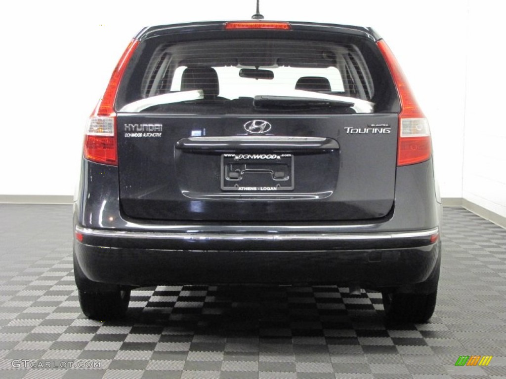 2009 Elantra Touring - Black Pearl / Black photo #4