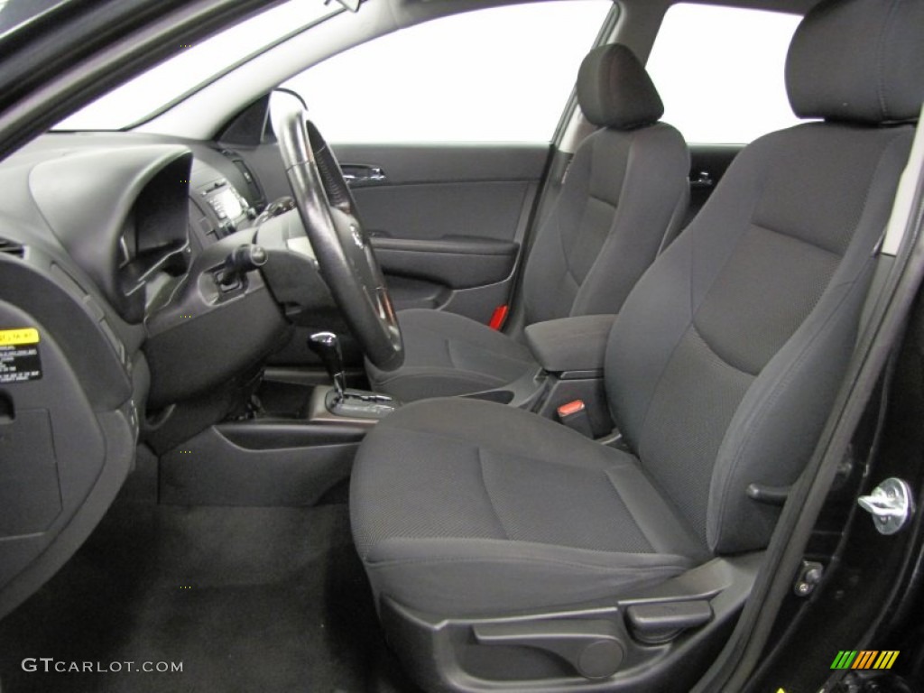 2009 Elantra Touring - Black Pearl / Black photo #9