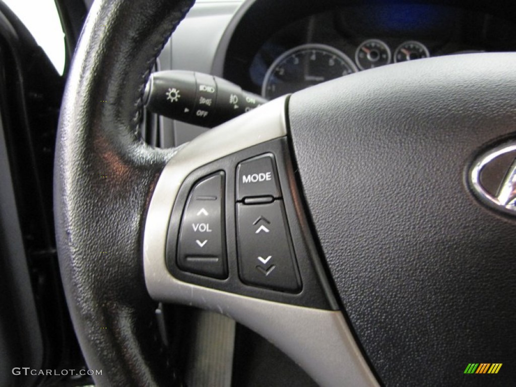 2009 Elantra Touring - Black Pearl / Black photo #20