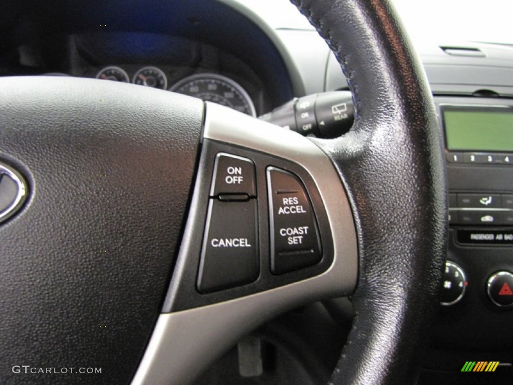2009 Elantra Touring - Black Pearl / Black photo #21