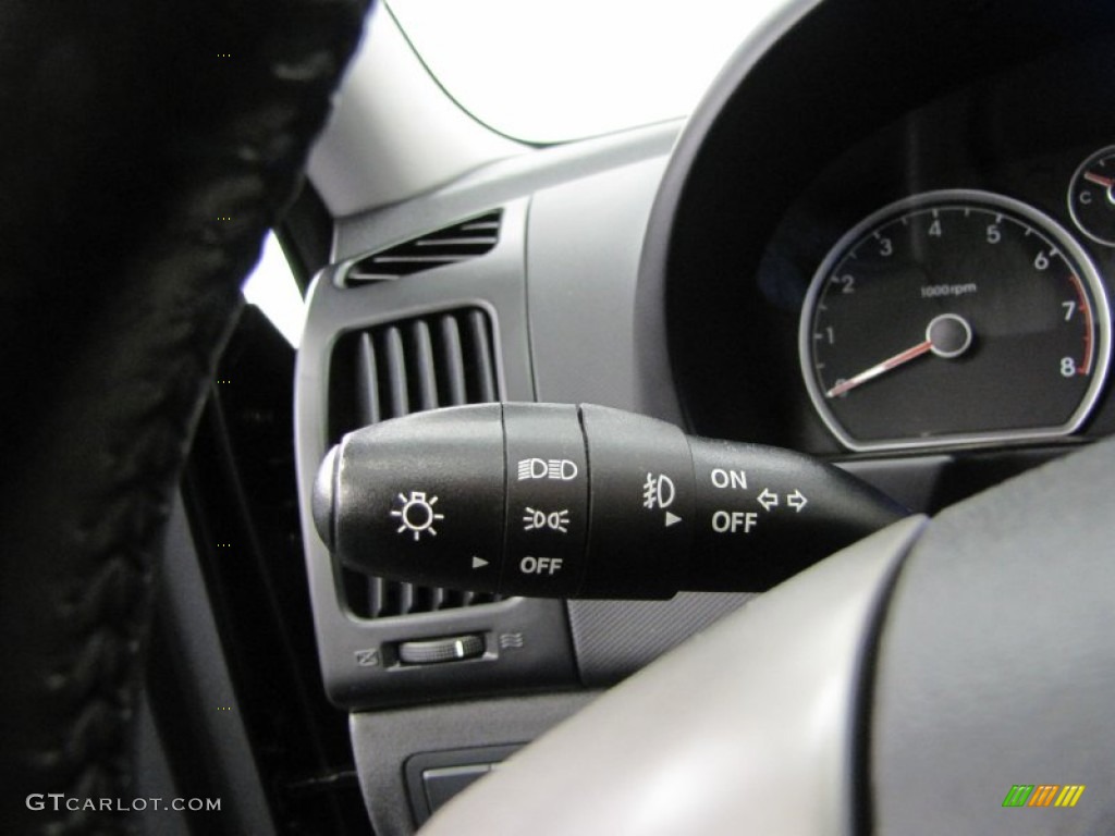 2009 Elantra Touring - Black Pearl / Black photo #22