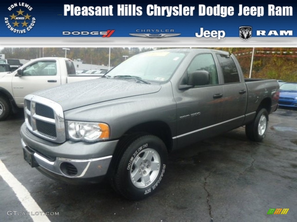 2005 Ram 1500 SLT Quad Cab 4x4 - Mineral Gray Metallic / Taupe photo #1