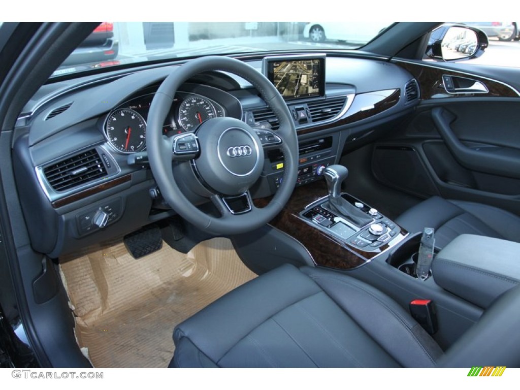 Black Interior 2013 Audi A6 3.0T quattro Sedan Photo #72984000