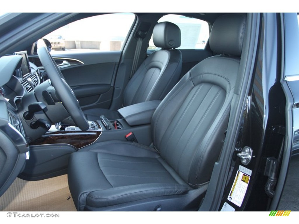 Black Interior 2013 Audi A6 3.0T quattro Sedan Photo #72984016