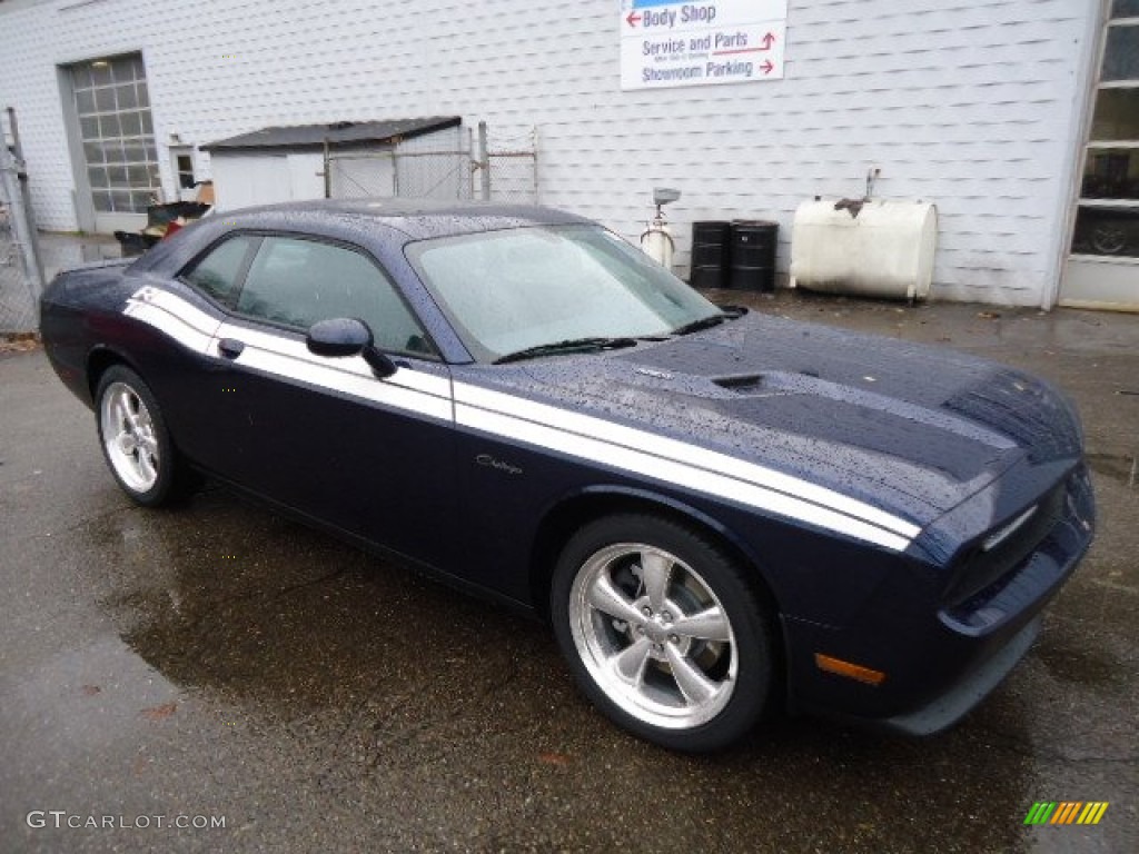 2013 Challenger R/T Classic - Jazz Blue Pearl / Dark Slate Gray photo #7