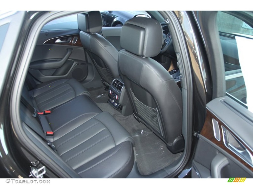 Black Interior 2013 Audi A6 3.0T quattro Sedan Photo #72984213