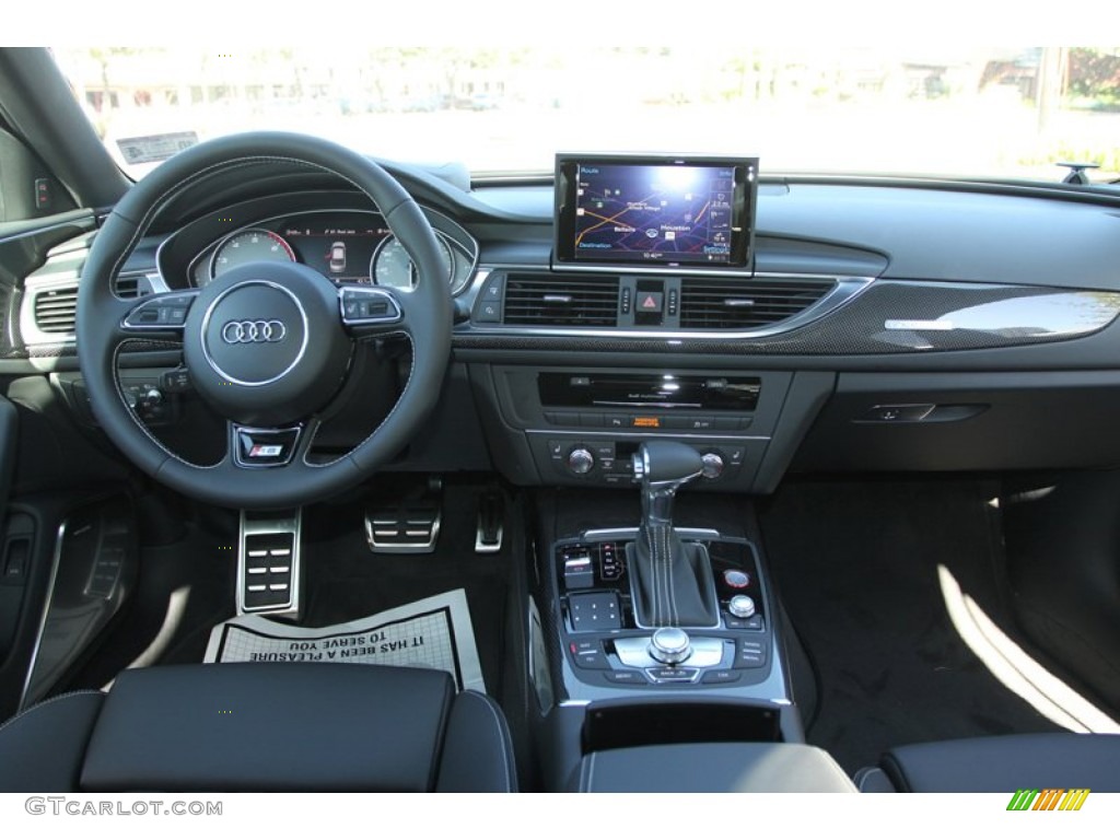 2013 Audi S6 4.0 TFSI quattro Sedan Black Dashboard Photo #72984530