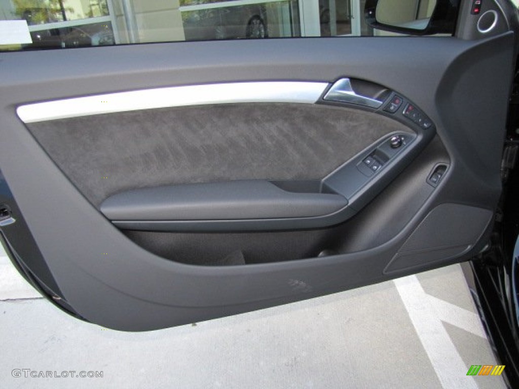 2009 Audi A5 3.2 quattro Coupe Black Door Panel Photo #72984855