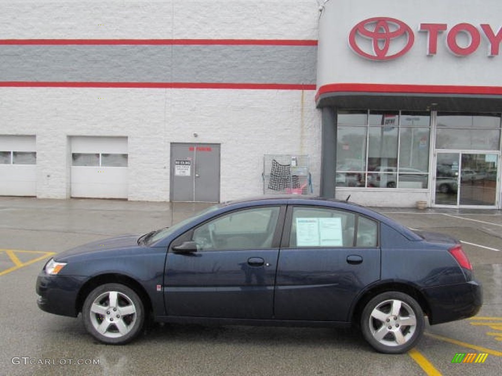 2007 ION 3 Sedan - Deep Blue / Gray photo #2