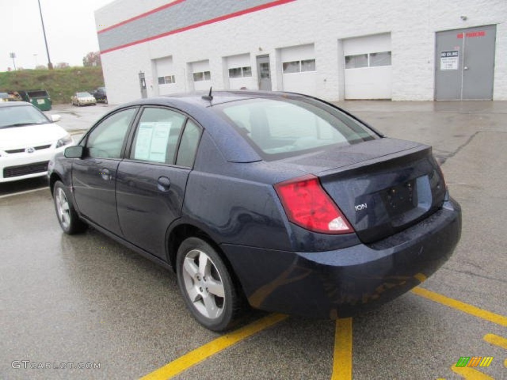2007 ION 3 Sedan - Deep Blue / Gray photo #4