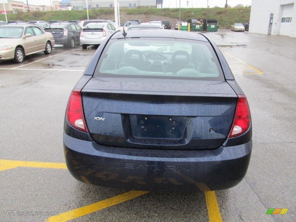 2007 ION 3 Sedan - Deep Blue / Gray photo #5