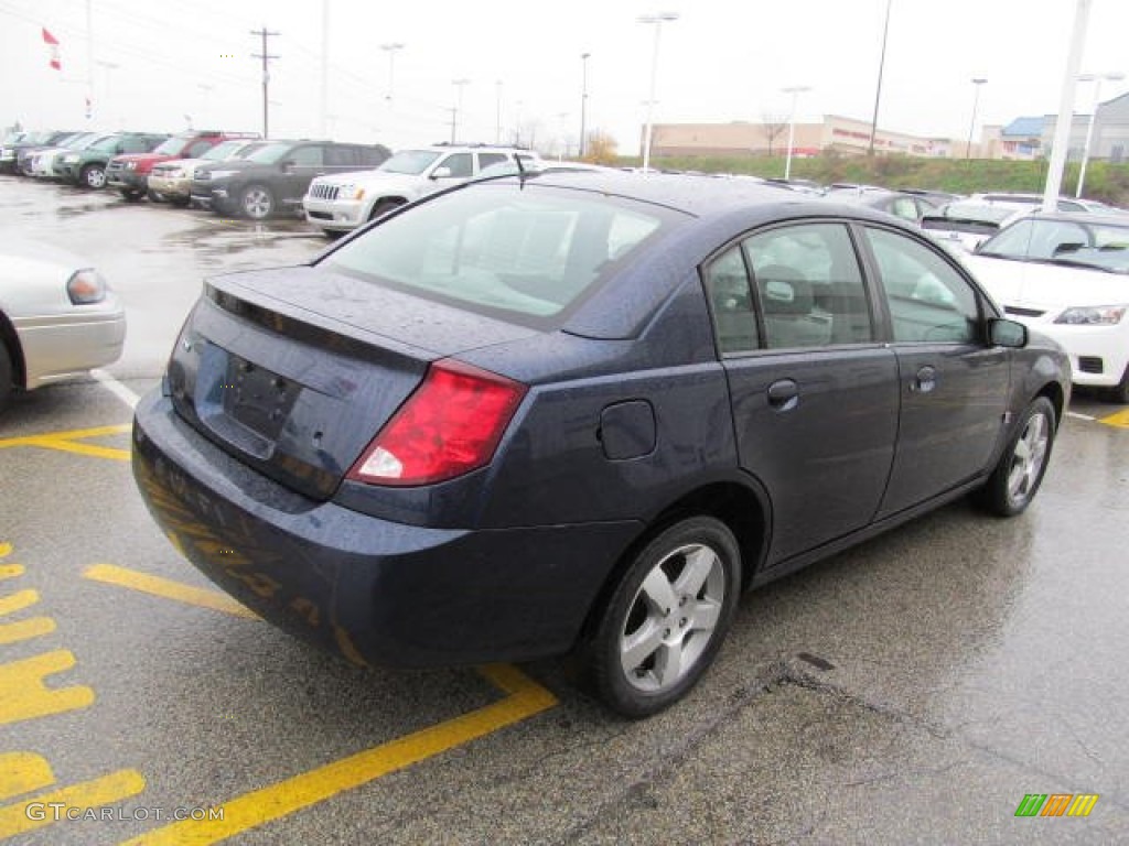 2007 ION 3 Sedan - Deep Blue / Gray photo #6