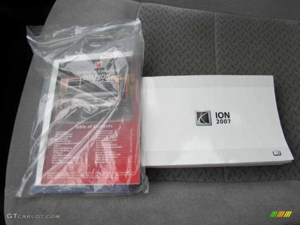 2007 ION 3 Sedan - Deep Blue / Gray photo #17