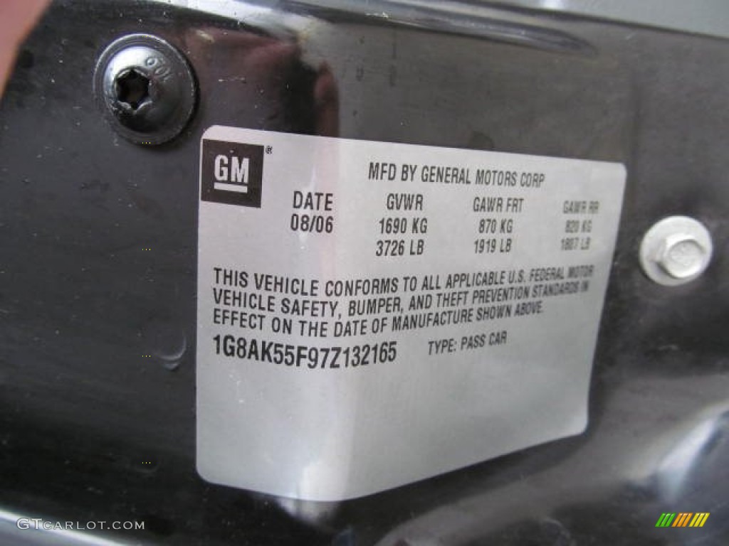 2007 ION 3 Sedan - Deep Blue / Gray photo #19