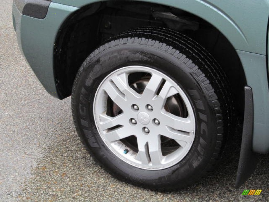 2004 Endeavor LS AWD - Machine Green Metallic / Charcoal Gray photo #3