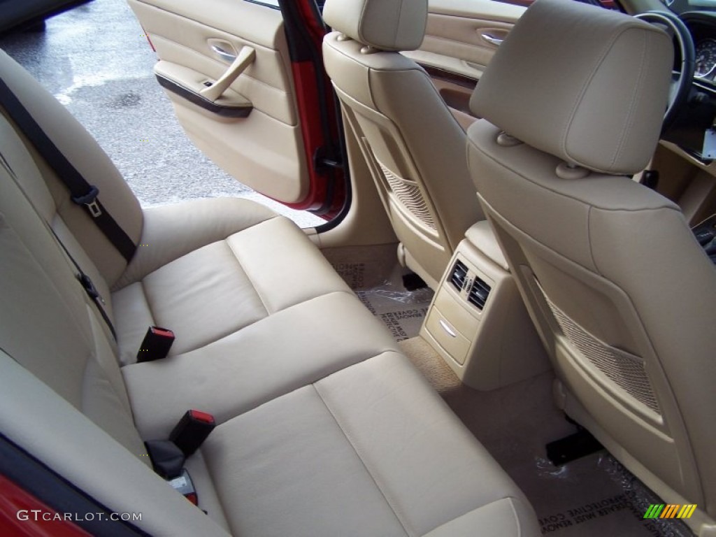 2007 3 Series 328xi Sedan - Crimson Red / Beige photo #14