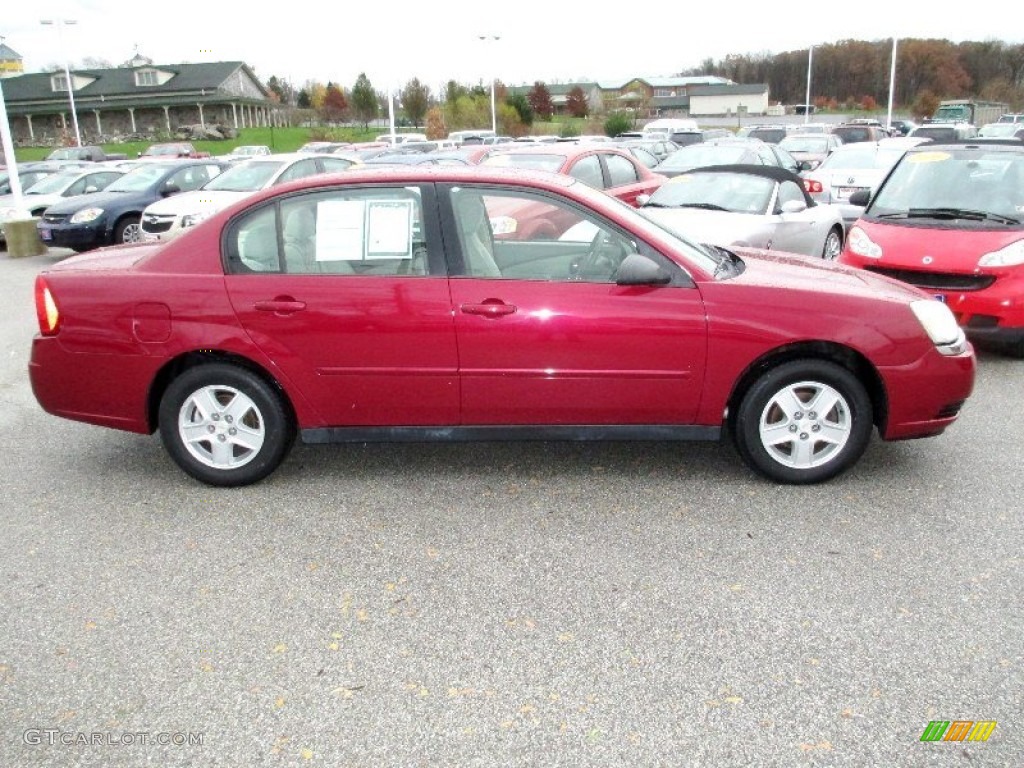 2004 Malibu LS V6 Sedan - Sport Red Metallic / Neutral photo #3