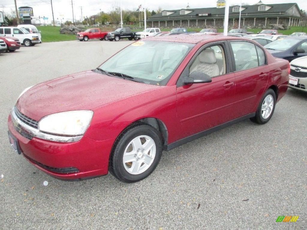 2004 Malibu LS V6 Sedan - Sport Red Metallic / Neutral photo #10