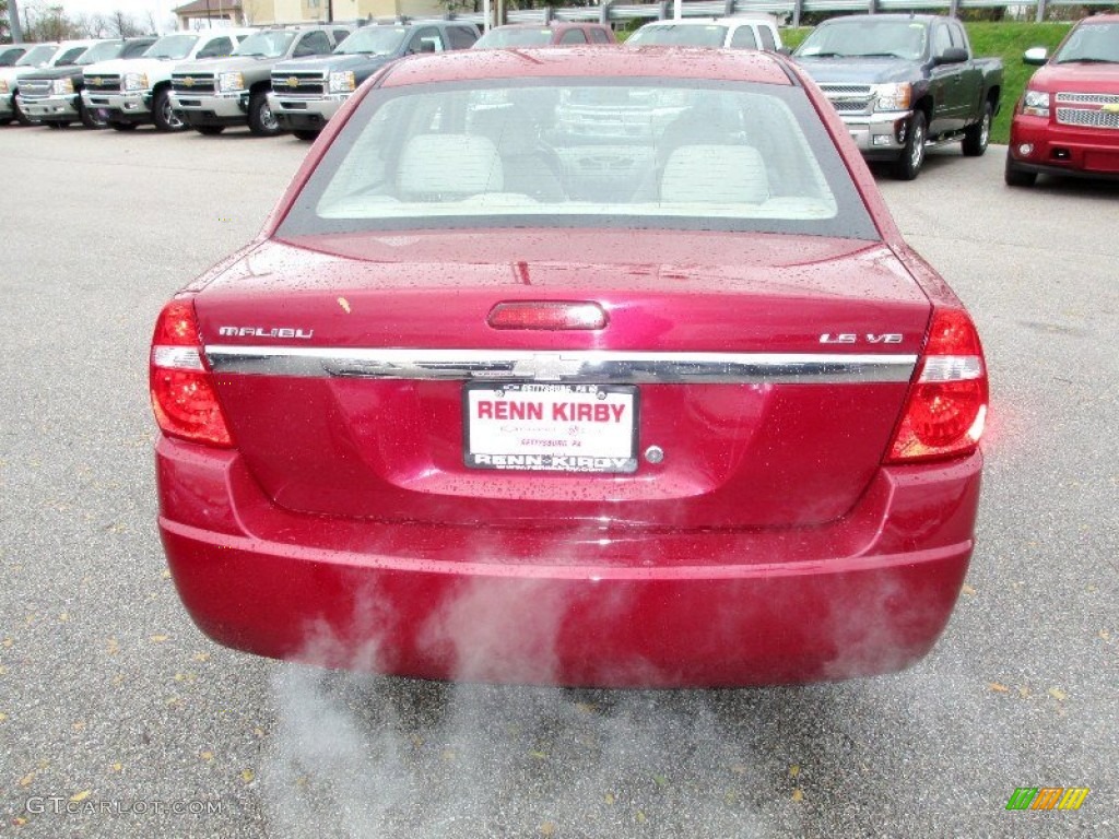 2004 Malibu LS V6 Sedan - Sport Red Metallic / Neutral photo #13