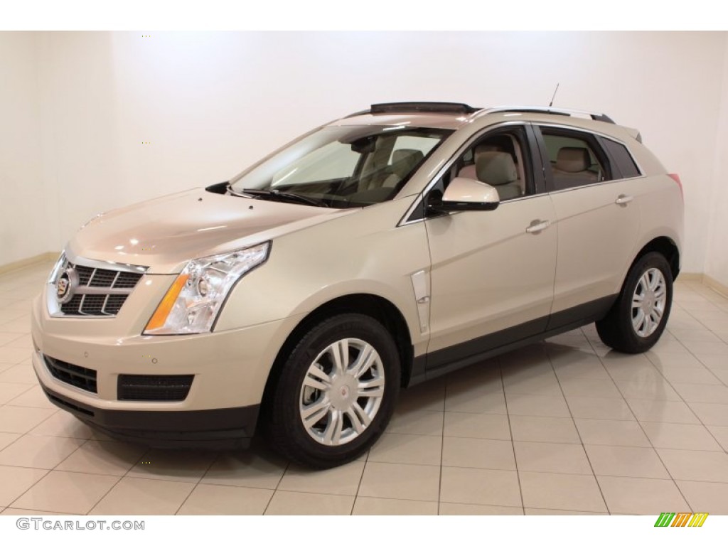 2011 SRX 4 V6 AWD - Gold Mist Metallic / Shale/Brownstone photo #3