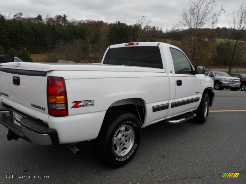 2002 Silverado 1500 LS Regular Cab 4x4 - Summit White / Graphite Gray photo #6