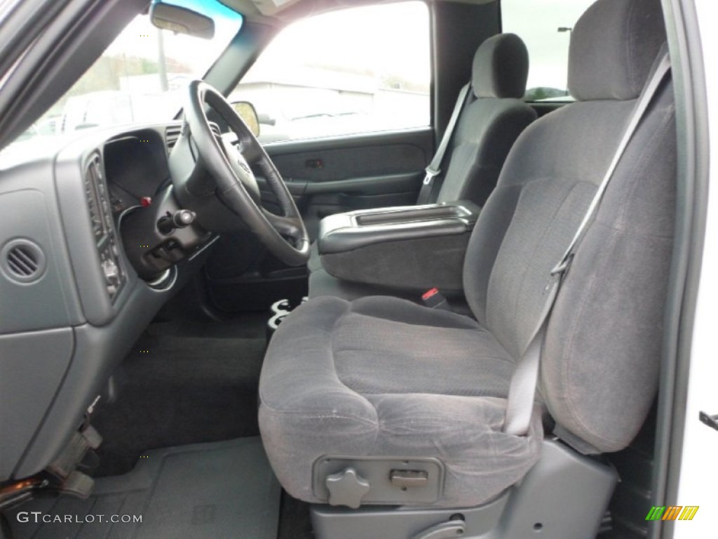 2002 Silverado 1500 LS Regular Cab 4x4 - Summit White / Graphite Gray photo #16