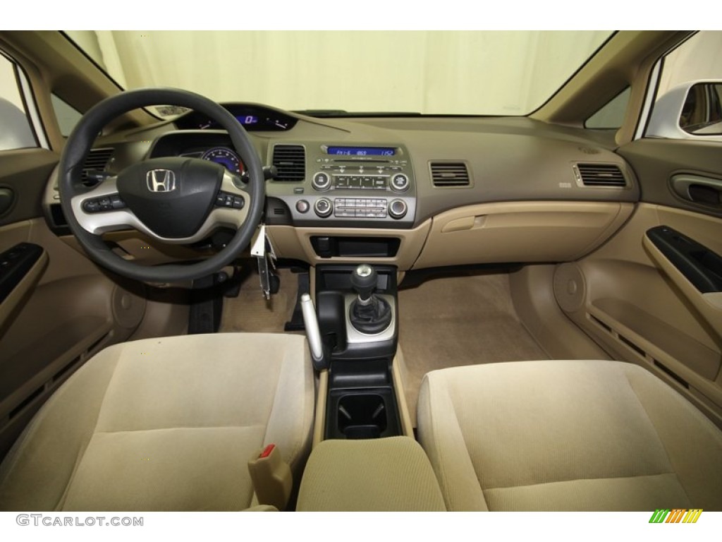 2006 Honda Civic EX Sedan Ivory Dashboard Photo #72989392