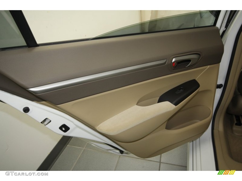 2006 Honda Civic EX Sedan Ivory Door Panel Photo #72989481